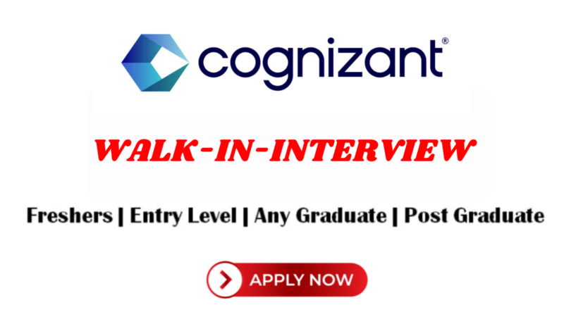 Job Openings at Cognizant for Entry-Level Freshers | Experience: 0-4 years