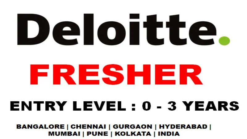 Job Openings at Deloitte for Entry-Level Freshers | Experience: 0-4 Years